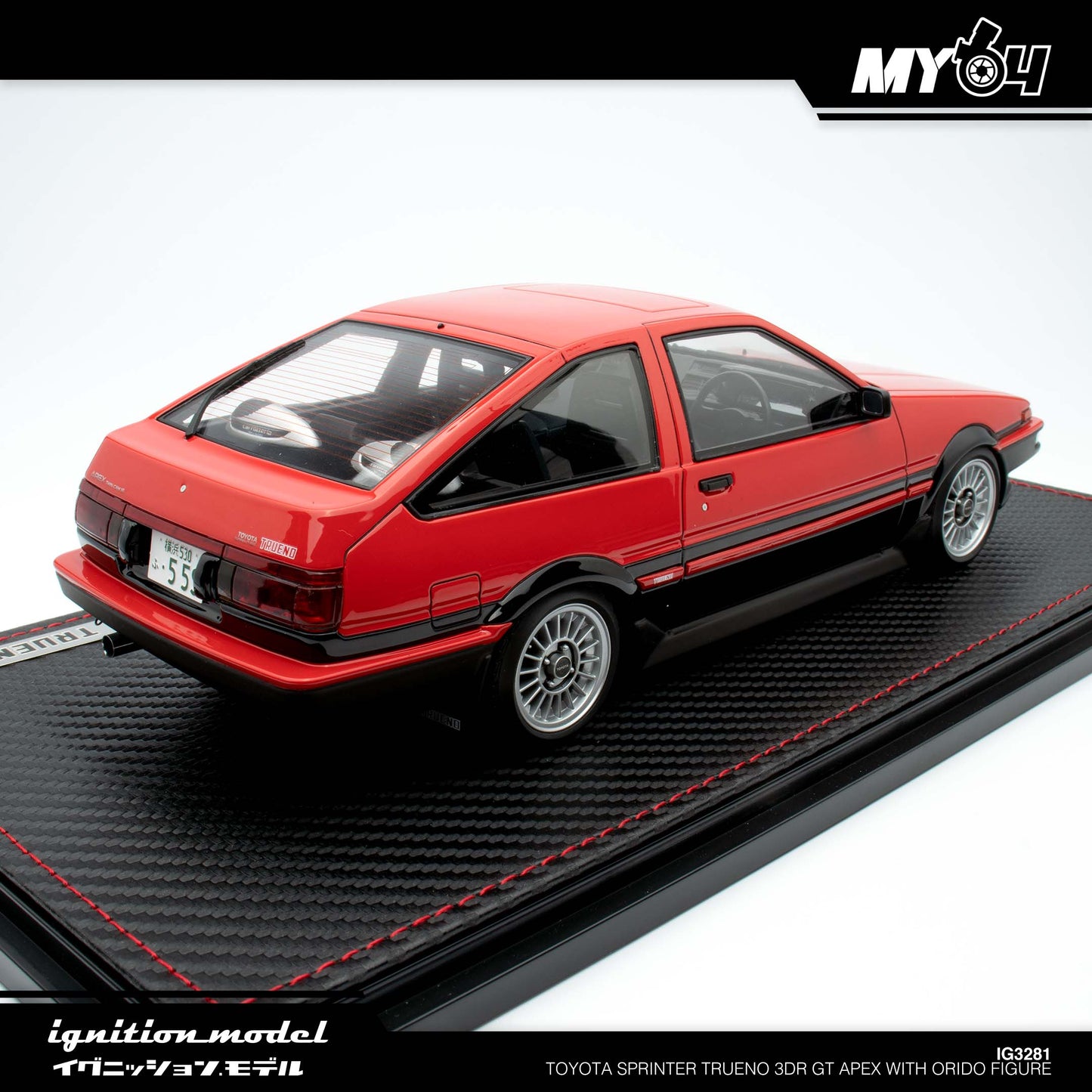 [Ignition Model] Toyota Sprinter Trueno 3Dr GT Apex With Orido Figure