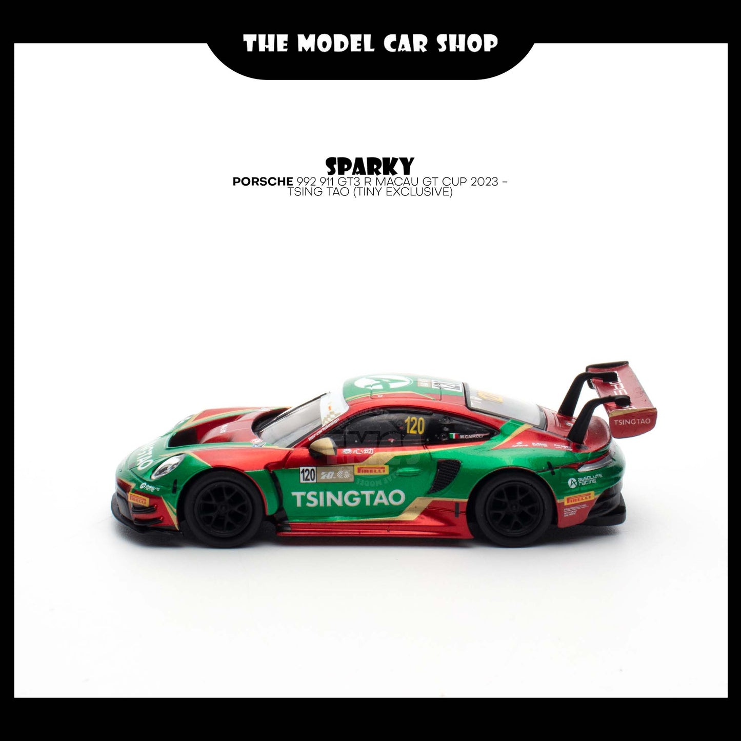 [Sparky] Porsche 992 911 GT3 R Macau GT Cup 2023 - Tsing Tao (Tiny Exclusive)