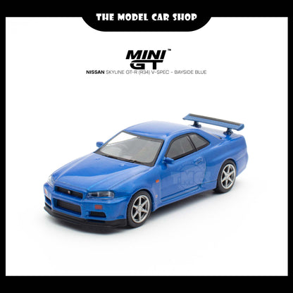 [MINI GT] Nissan Skyline GT-R (R34) V-Spec - Bayside Blue