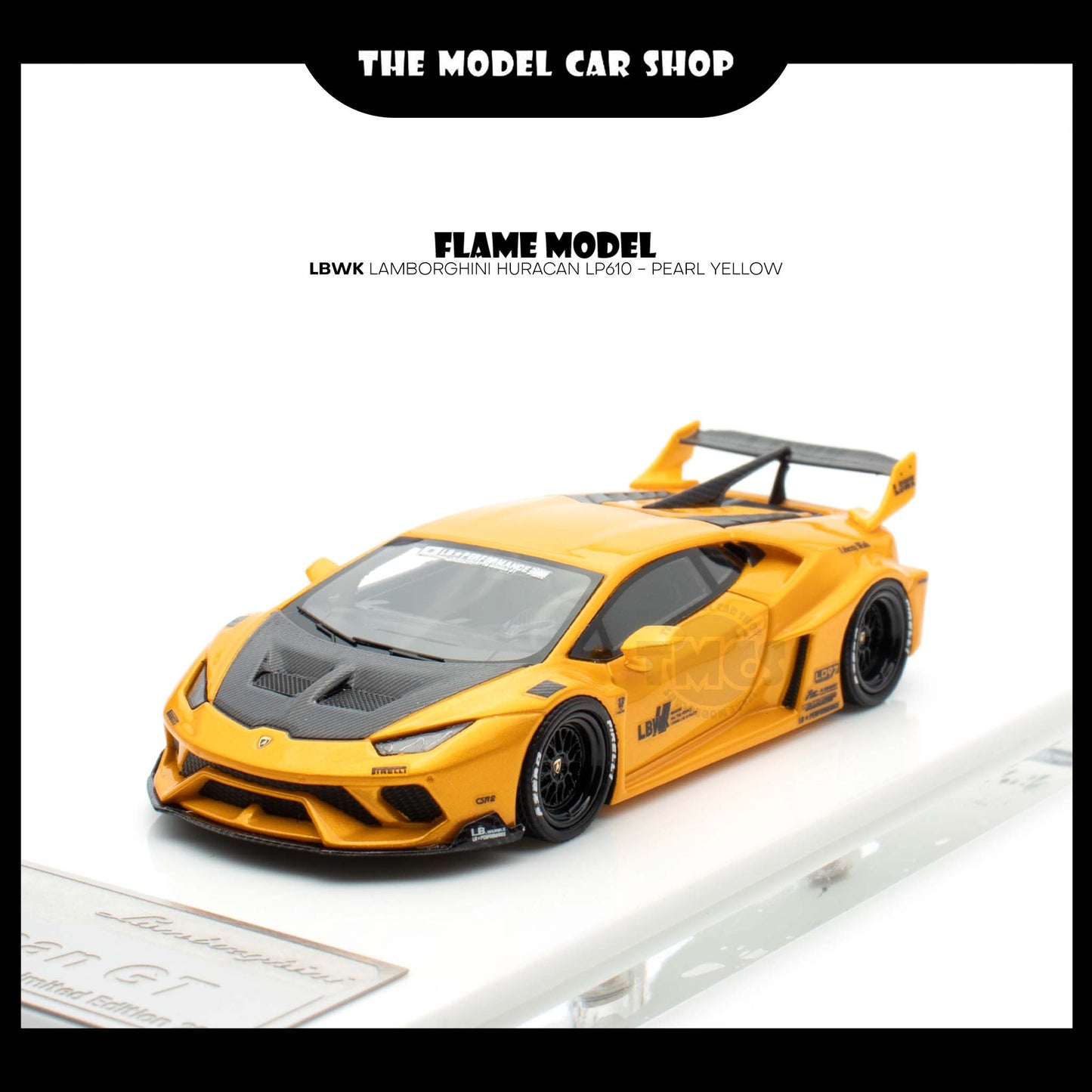 [Flame Model] LBWK Lamborghini Huracan LP610 - Pearl Yellow