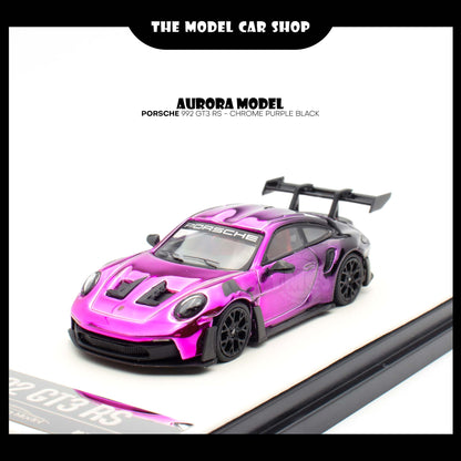 [Aurora Model] Porsche 992 GT3 RS - Chrome Purple Black