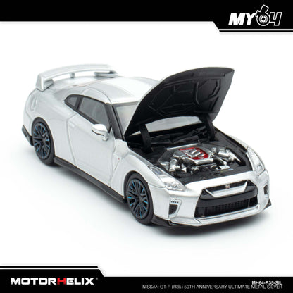 [Motorhelix] Nissan GT-R (R35) 50th Anniversary - Ultimate Metal Silver