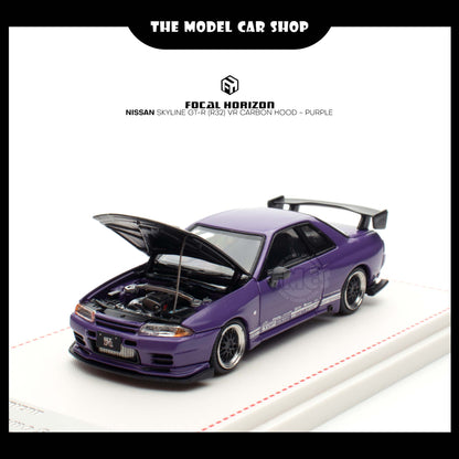 [Focal Horizon] Nissan Skyline GT-R (R32) VR Carbon Hood - Purple