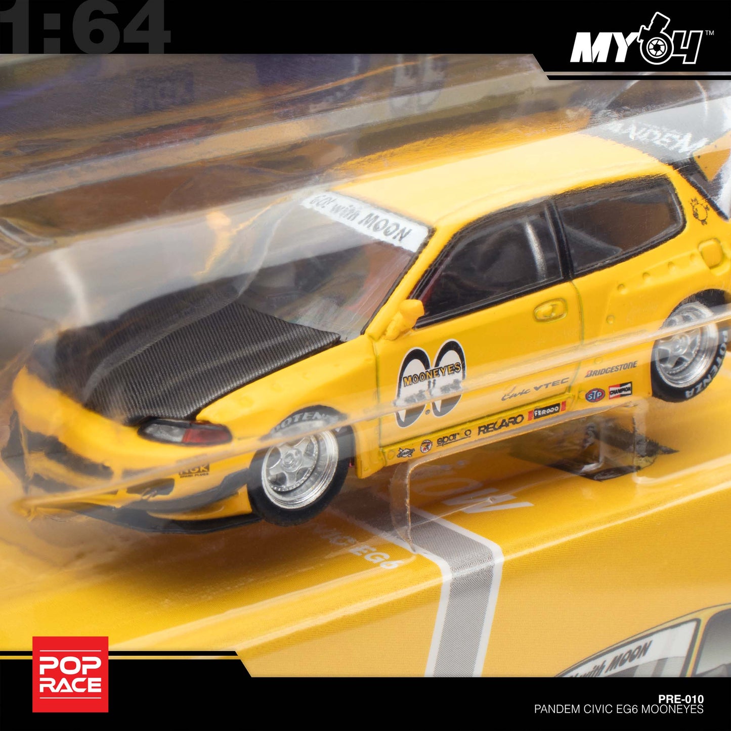 [Pop Race] 1:64 ENIGMA Pandem Civic EG6 v1.5 - Mooneyes