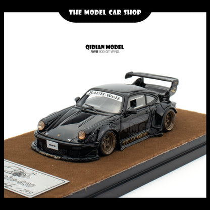 [Qi Dian] Resin RWB 930 GT Wing - Bright Black