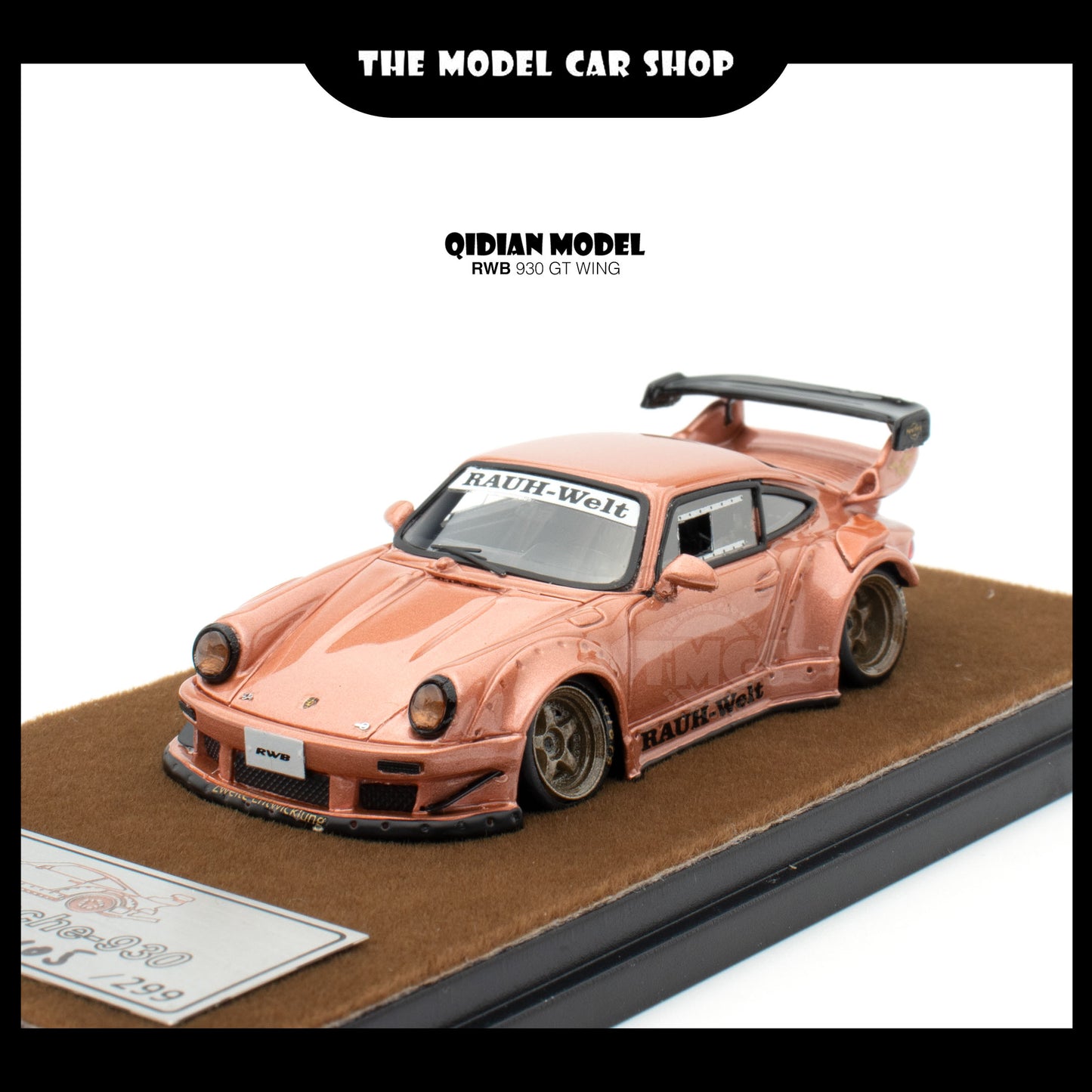 [Qi Dian] Resin RWB 930 GT Wing - Gold