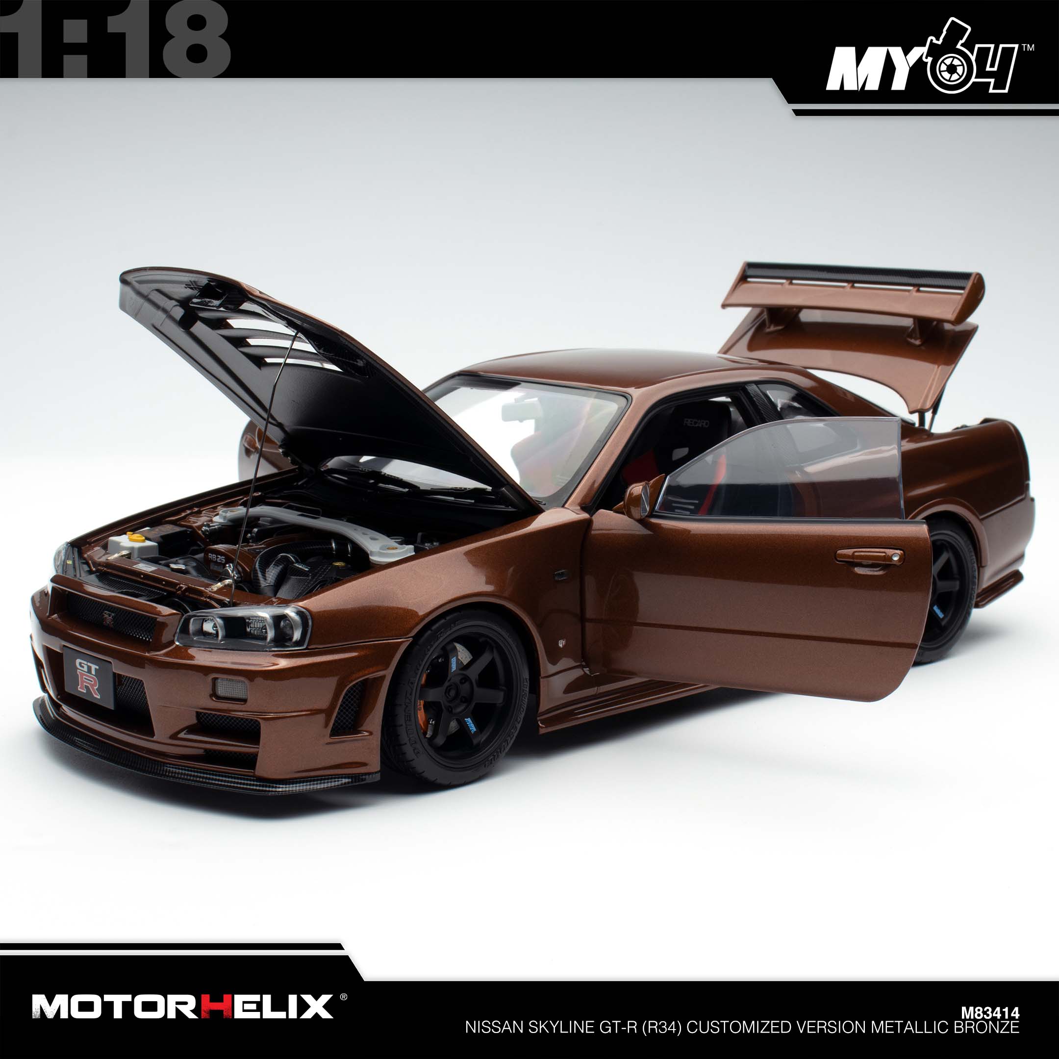 ⭐︎激レア盤⭐︎ Bronze / Skyline（美品）送料無料 Amazon | 1/43 スカイラインGT-R(R34)鈴木亜久里ARTA ZEXEL#2 レア