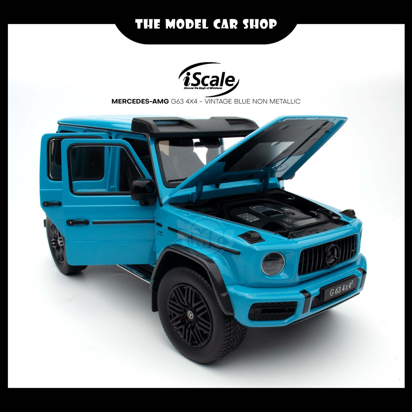 [iScale] Mercedes-AMG G63 4x4 - Vintage Blue Non Metallic