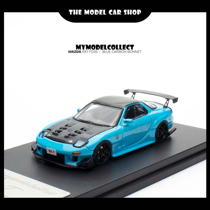 [Model Collect] Mazda RX7 FD3S -  Blue Carbon Bonnet