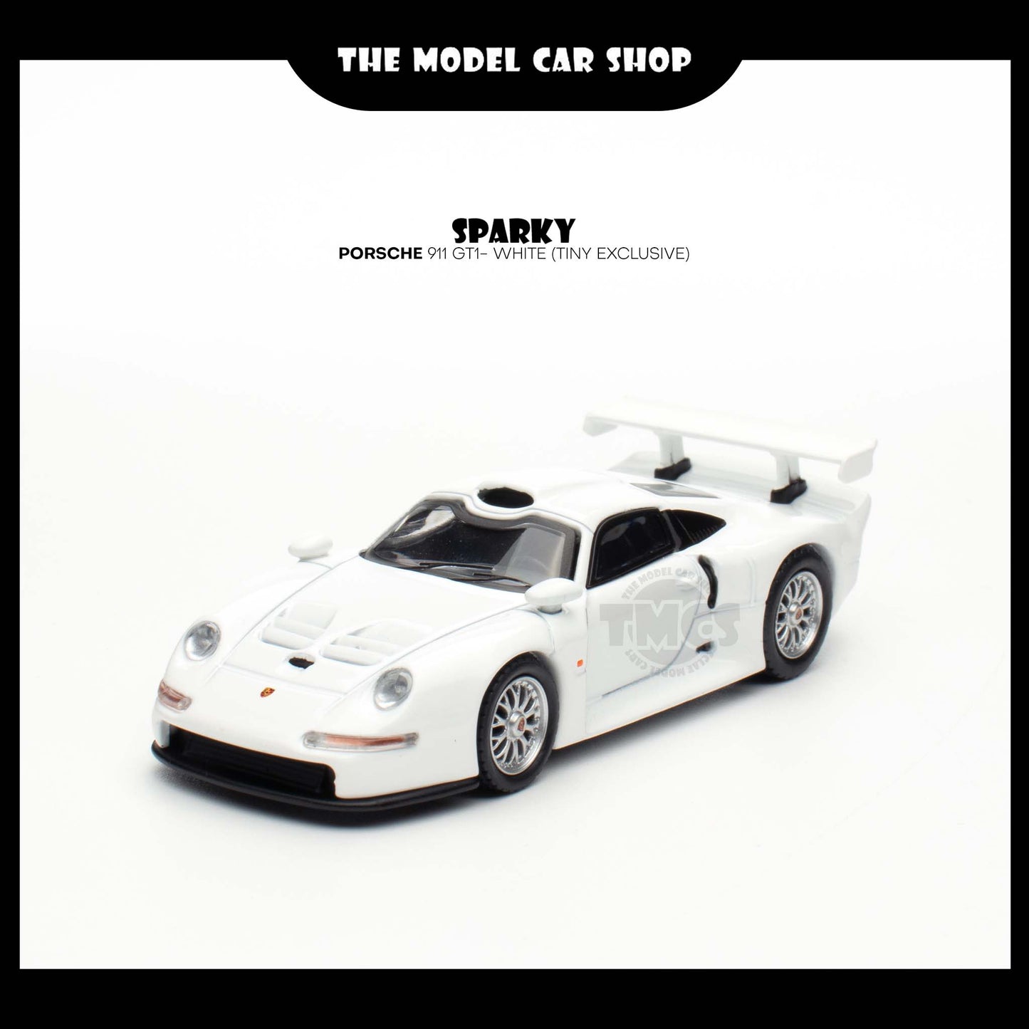 [Sparky] Porsche 911 GT1- White (Tiny Exclusive)