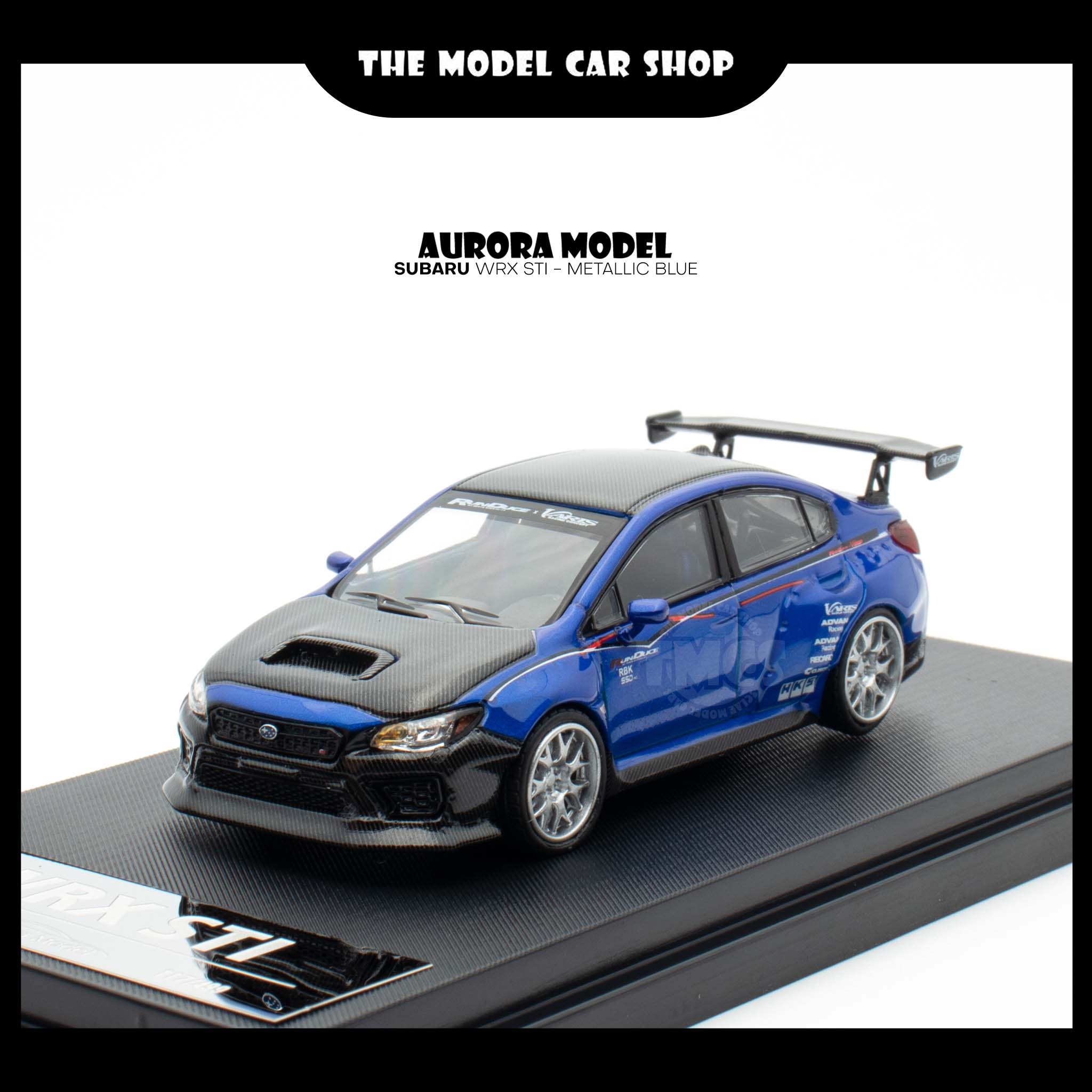 Aurora Model] Subaru WRX STI - Metallic Blue| The Model Car Shop