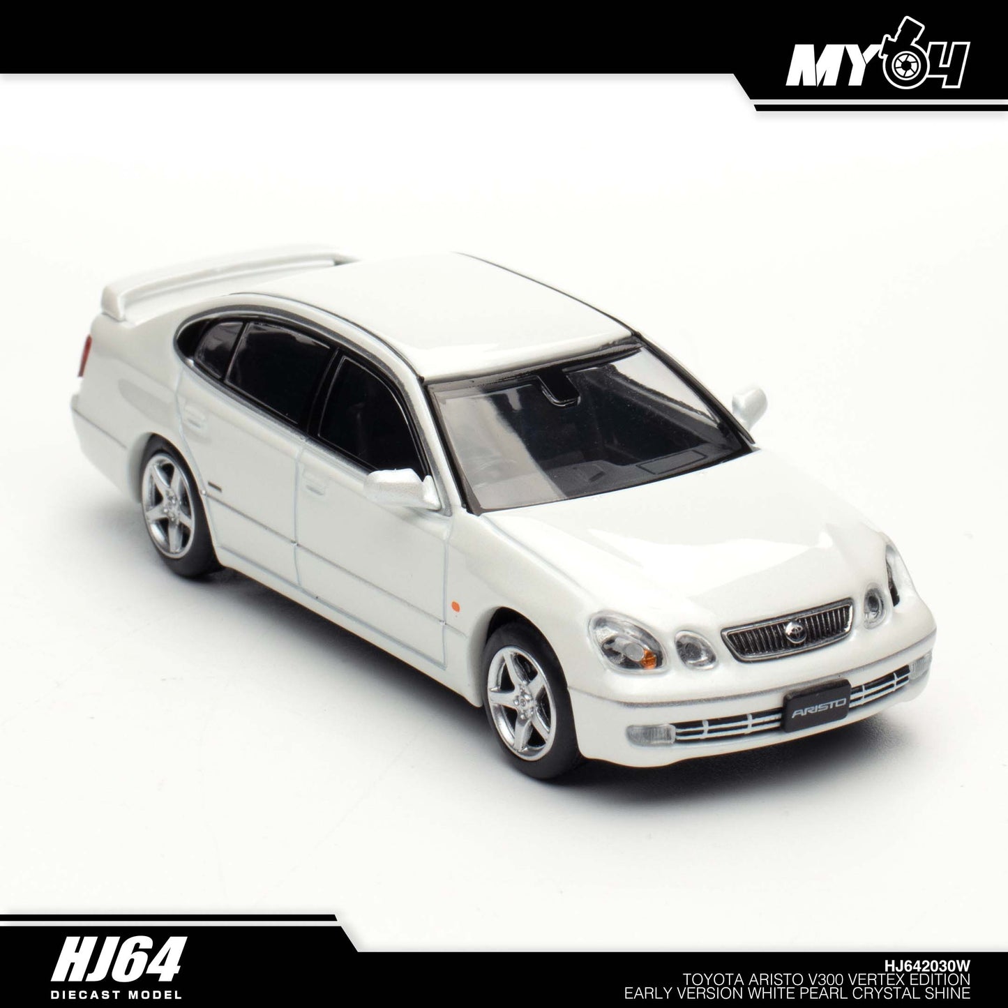 [Hobby Japan] Toyota Aristo V300 Vertex Edition Early Version - White Pearl Crystal Shine