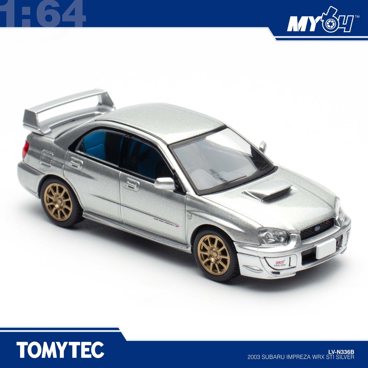 [TLVN] 1:64 2003 Subaru Impreza WRX STI - Silver