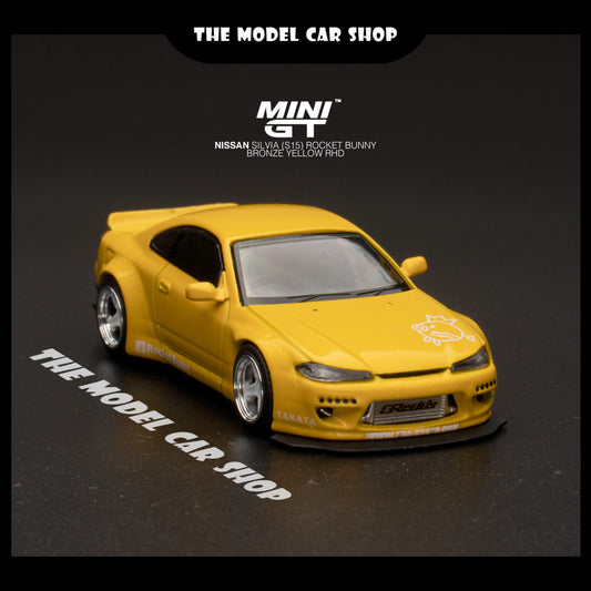 [MINI GT] Nissan Silvia (S15) Rocket Bunny - Bronze Yellow