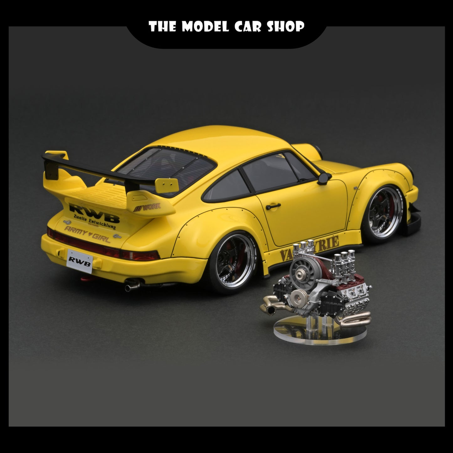 [Ignition Model] RWB 930 - Yellow With RWB 964 Engine