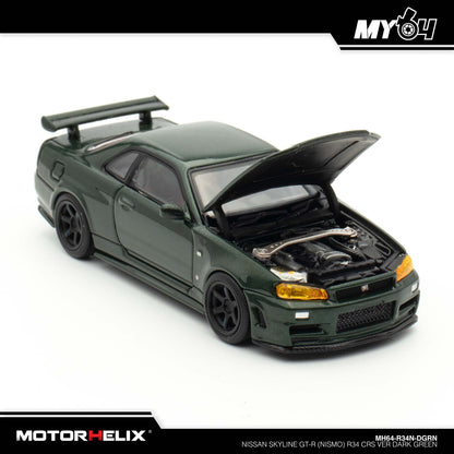 [Motorhelix] Nissan Skyline GT-R (Nismo) R34 CRS VER - Dark Green