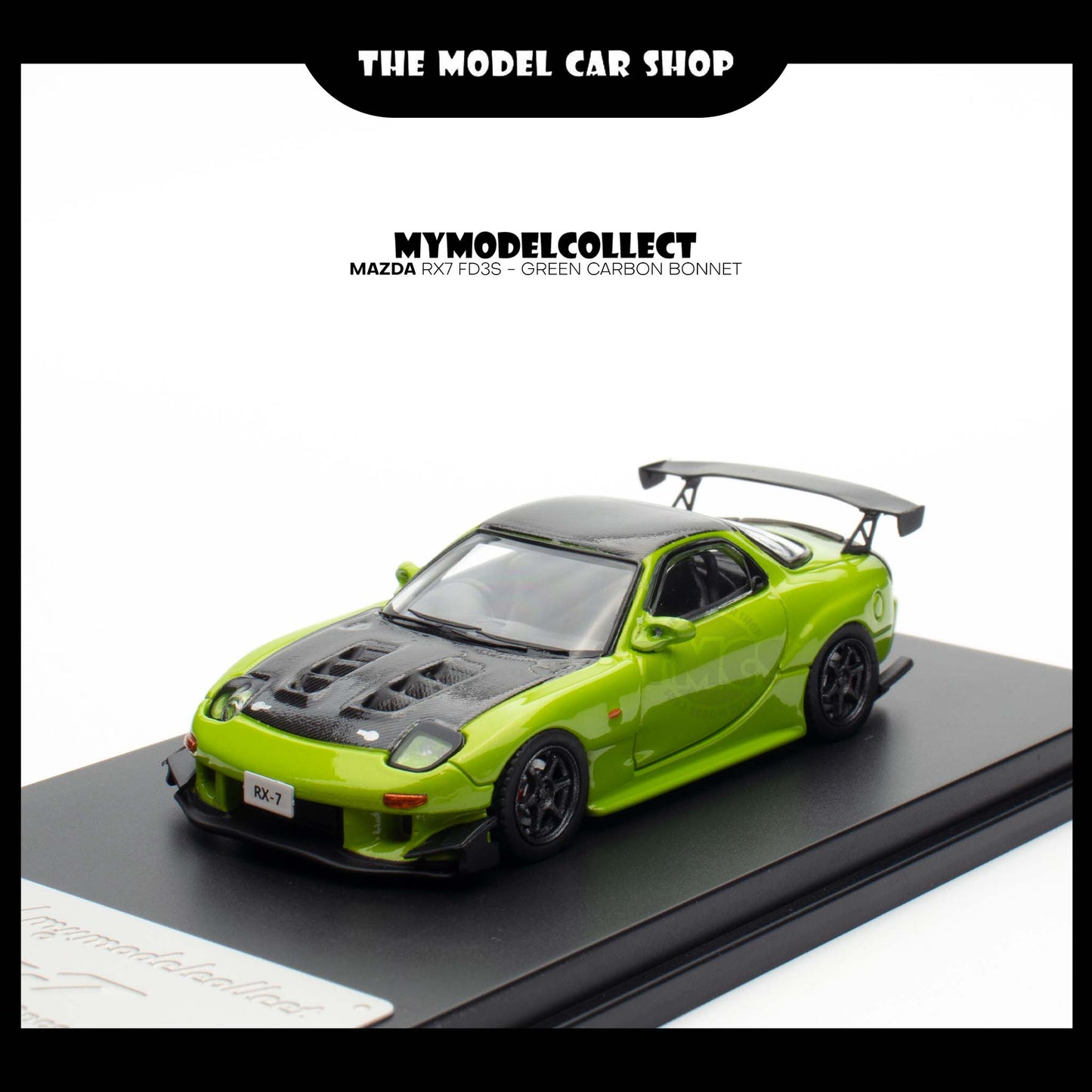 [Model Collect] Mazda RX7 FD3S - Green Carbon Bonnet