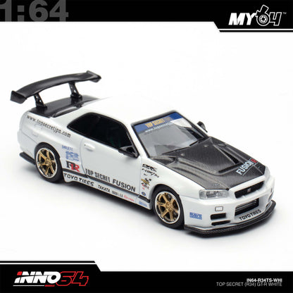 [INNO64] 1:64 Top Secret R34 GT-R - White