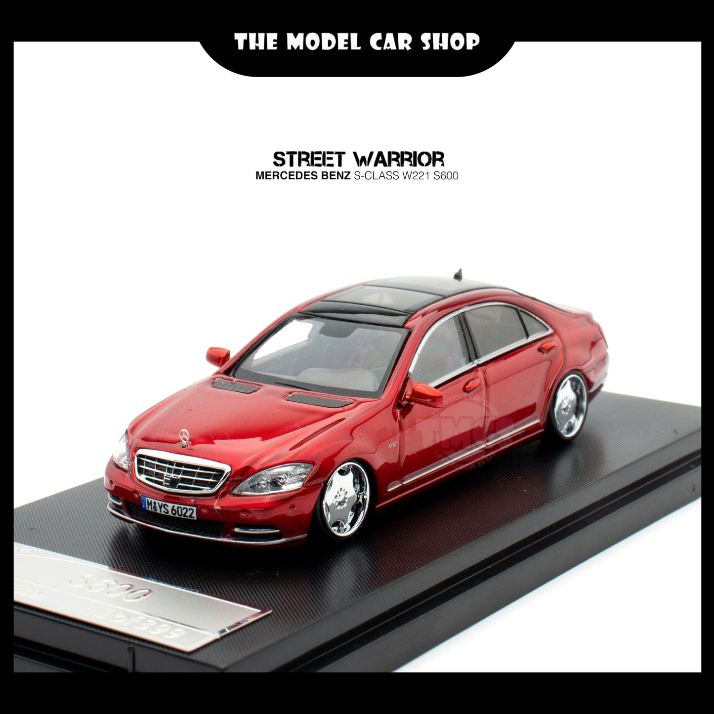 [Street Warrior] Mercedes Benz S-Class W221 S600 - Red