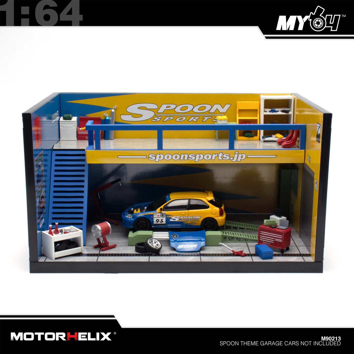 [Motorhelix] 1:64 Spoon Theme Garage