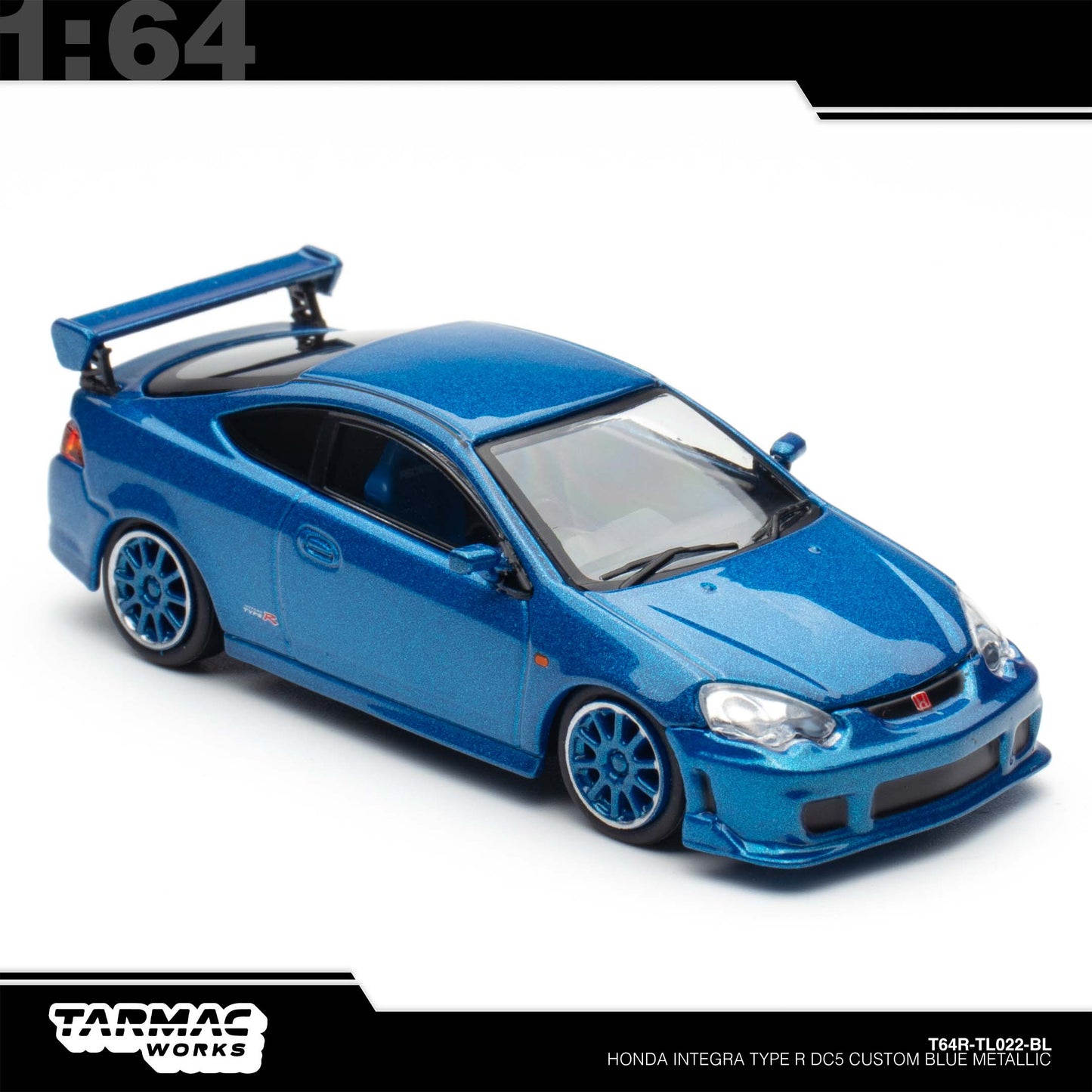 [Tarmac Works] 1:64 Honda Integra Type-R DC5 Custom - Blue Metallic