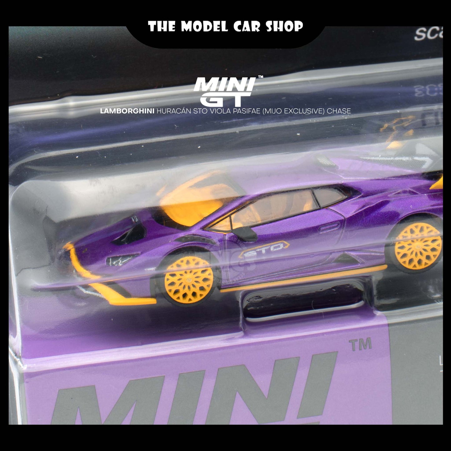 [MINI GT] Lamborghini Huracán STO Viola Pasifae (Mijo Exclusive)