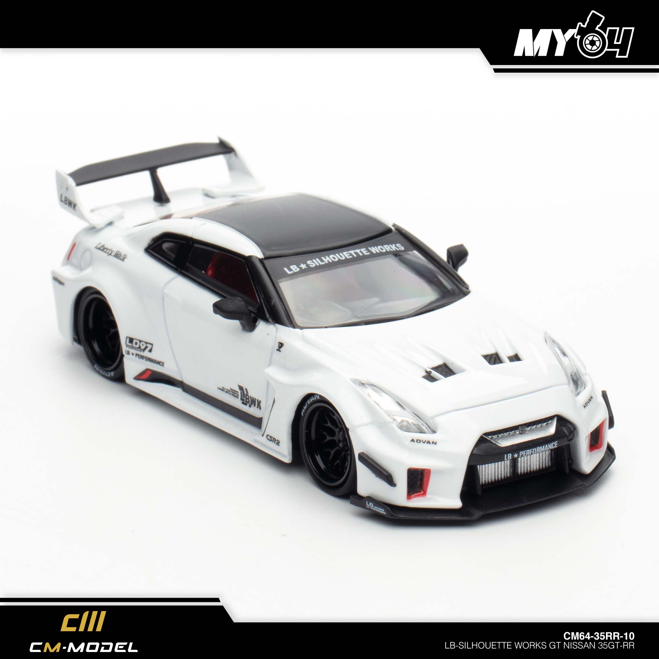 CM Model] Nissan LBWK Super Silhouette 35GT-RR - White | The Model