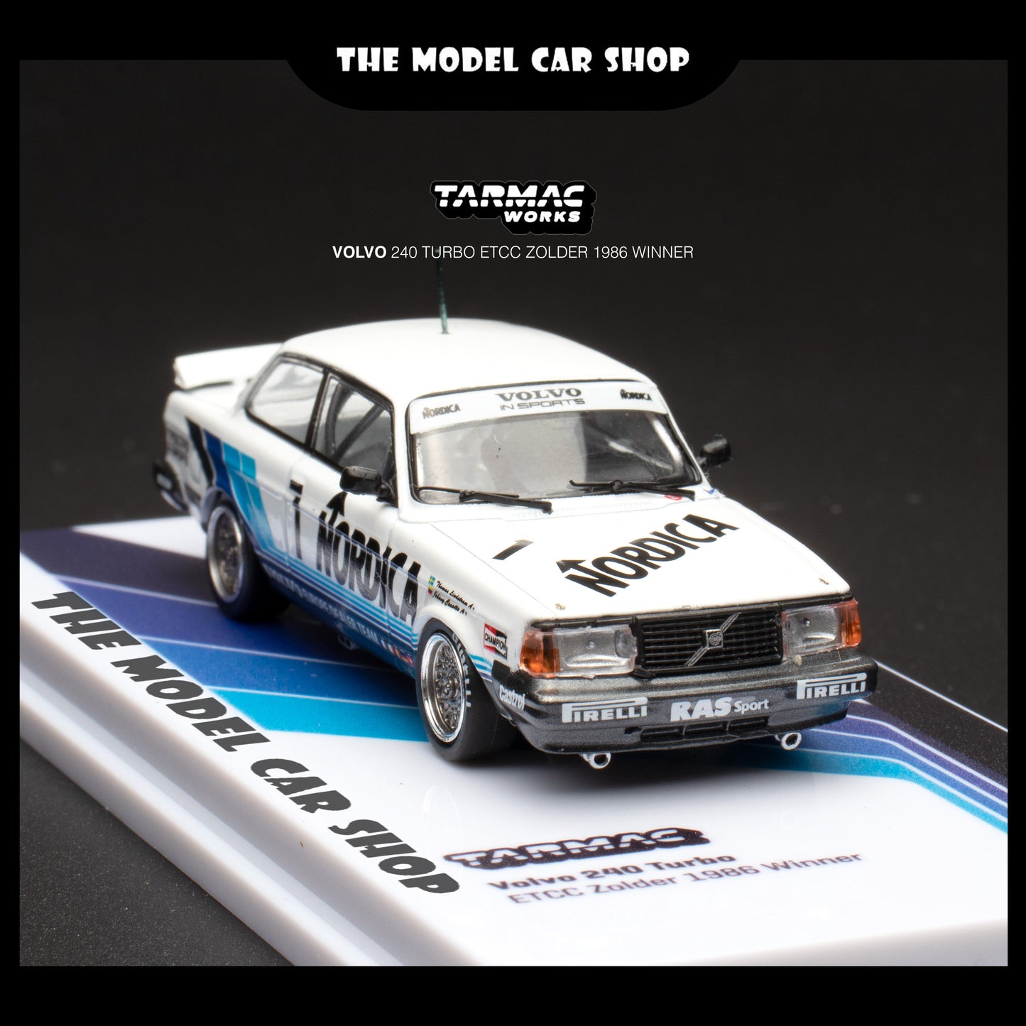[Tarmac Works] Volvo 240 Turbo ETCC Zolder 1986 Winner Johnny Cecotto/Thomas Lindstrom
