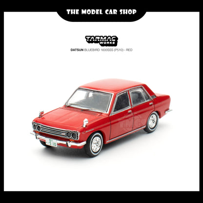 [Tarmac Works] Datsun BLUEBIRD 1600SSS (P510) - Red (With Chase Car)