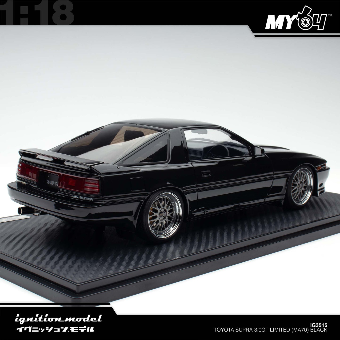 [Ignition Model] Toyota Supra 3.0GT Limited (MA70) - Black