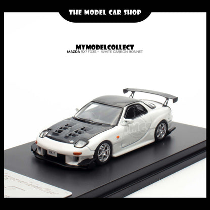 [Model Collect] Mazda RX7 FD3S -  White Carbon Bonnet