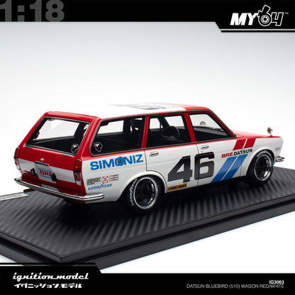 [Ignition Model] Datsun Bluebird (510) Wagon - Red/White