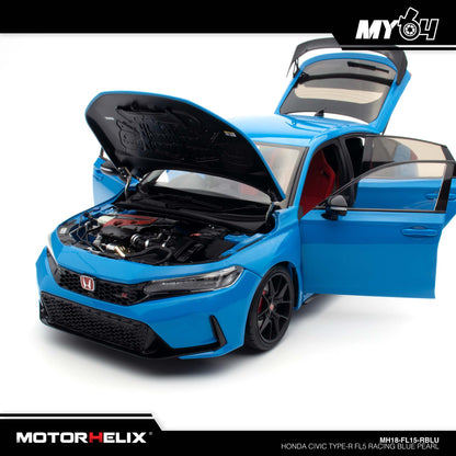 [Motorhelix] 1/18 Honda Civic Type-R FL5 - Racing Blue Pearl