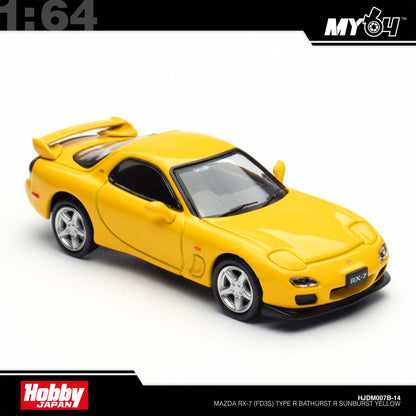 [Hobby Japan] 1:64 Mazda RX-7 (FD3S) Type R Bathurst R - Sunburst Yellow