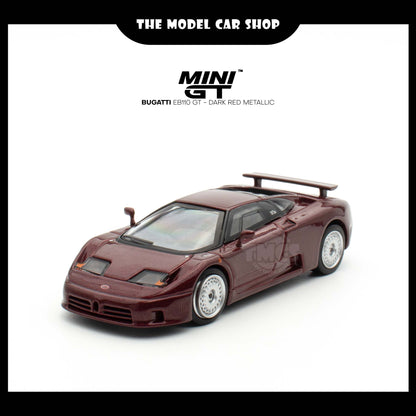 [MINI GT] Bugatti EB110 GT - Dark Red Metallic