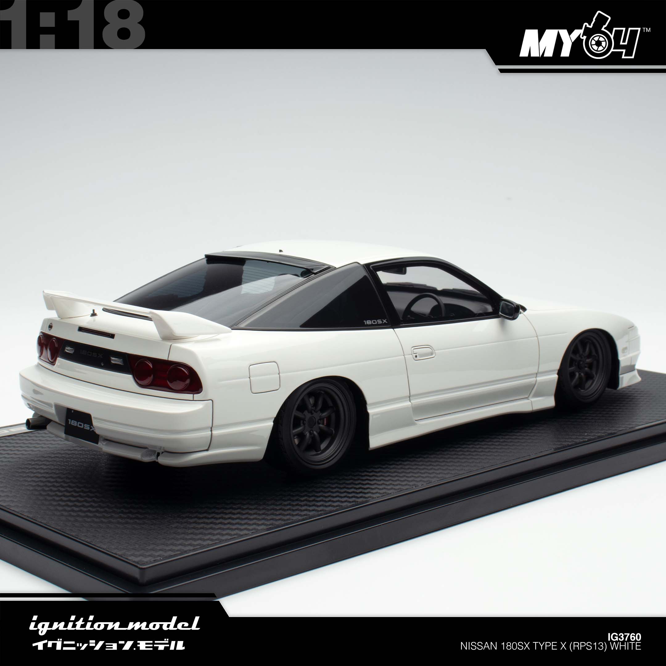 Ignition Model] Nissan 180SX Type X (RPS13) - White | The Model