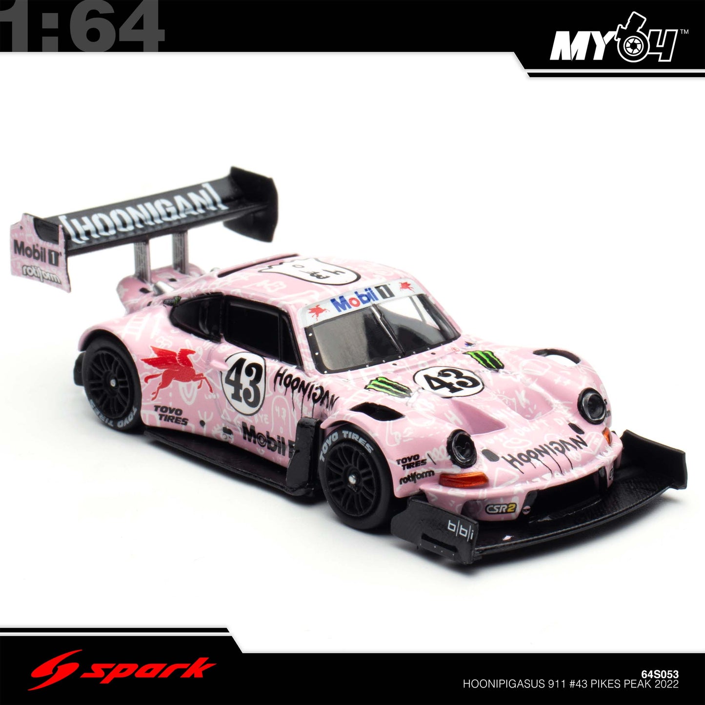 [Sparky] 1:64 Hoonipigasus 911 No.43 Pikes Peak 2022 Ken Block