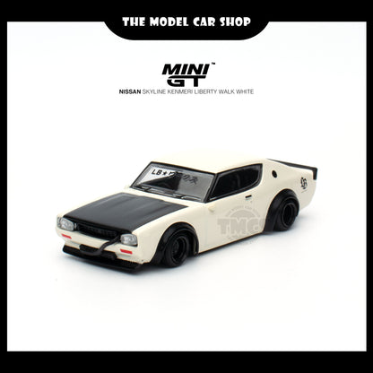 [MINI GT] Nissan Skyline Kenmeri Liberty Walk White