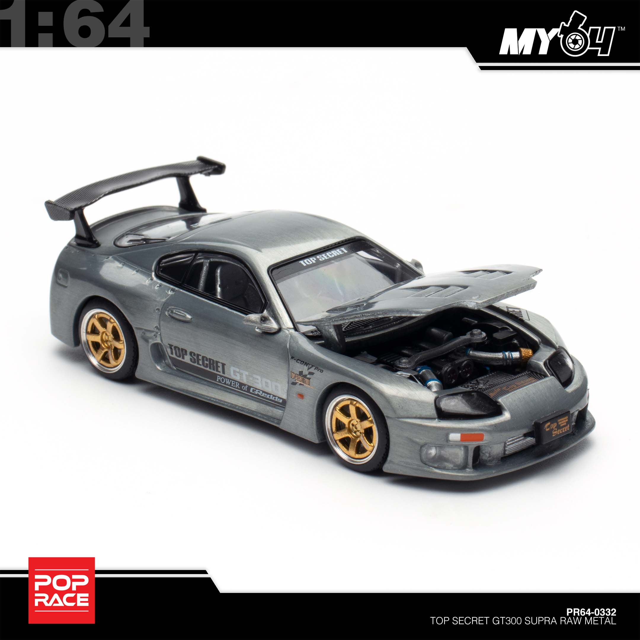 Pop Race] VDX x GT300 Supra Top Secret (Hong Kong Toy Car Salon