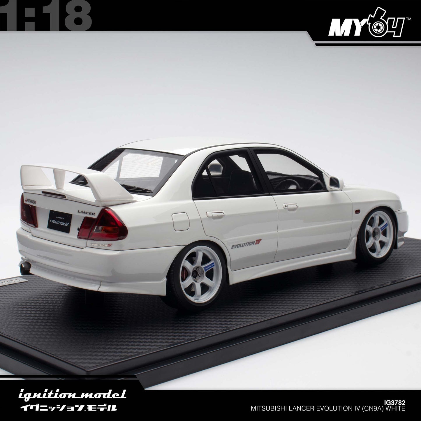 [Ignition Model]  1:18 Mitsubishi Lancer Evolution IV (CN9A) - White