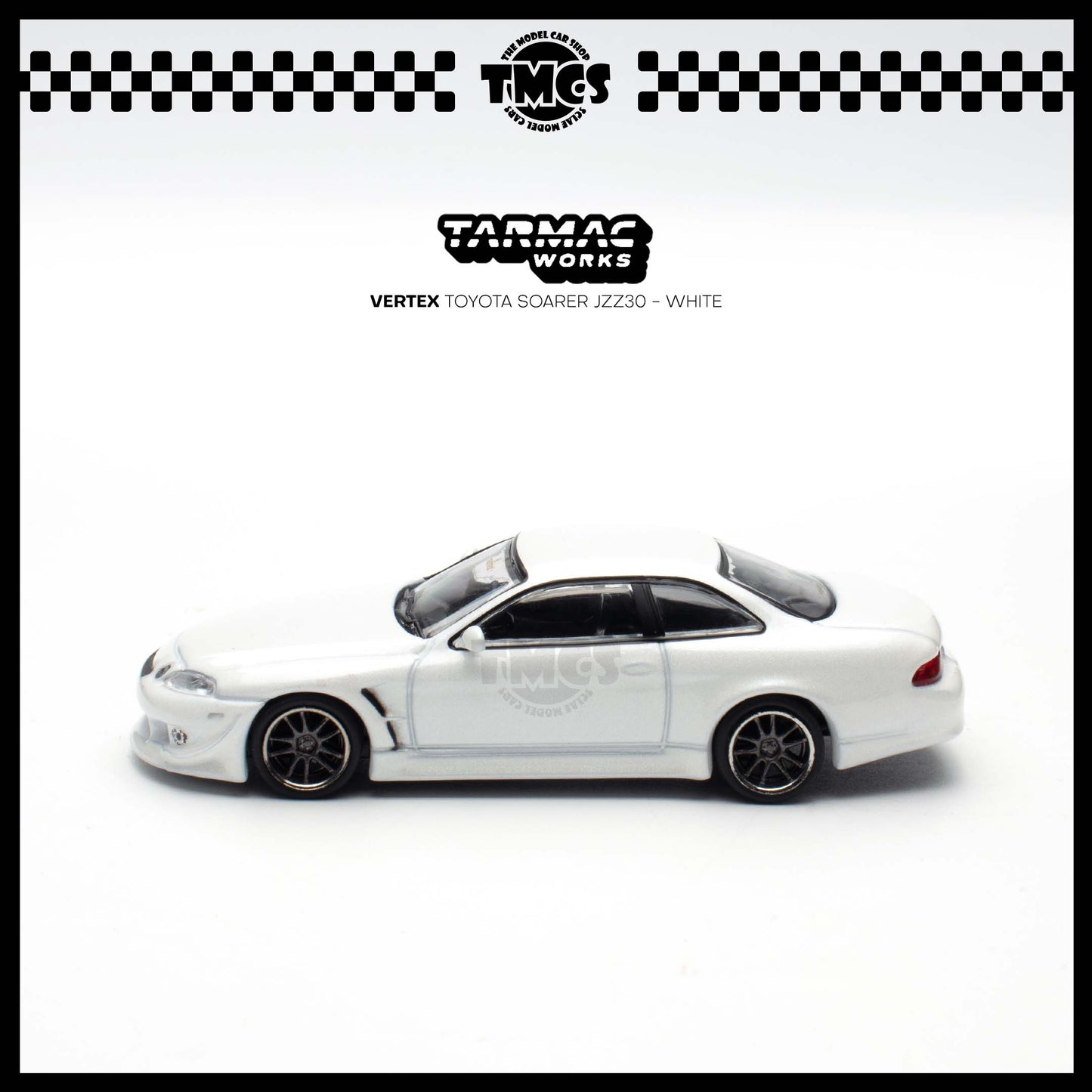[Tarmac Works] 1:64 Vertex Toyota Soarer JZZ30 - White (Chase Car)