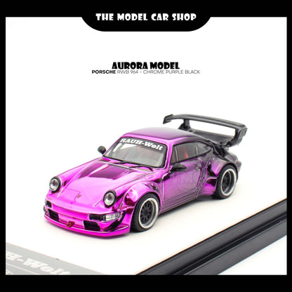 [Aurora Model] Porsche RWB 964 - Chrome Purple Black