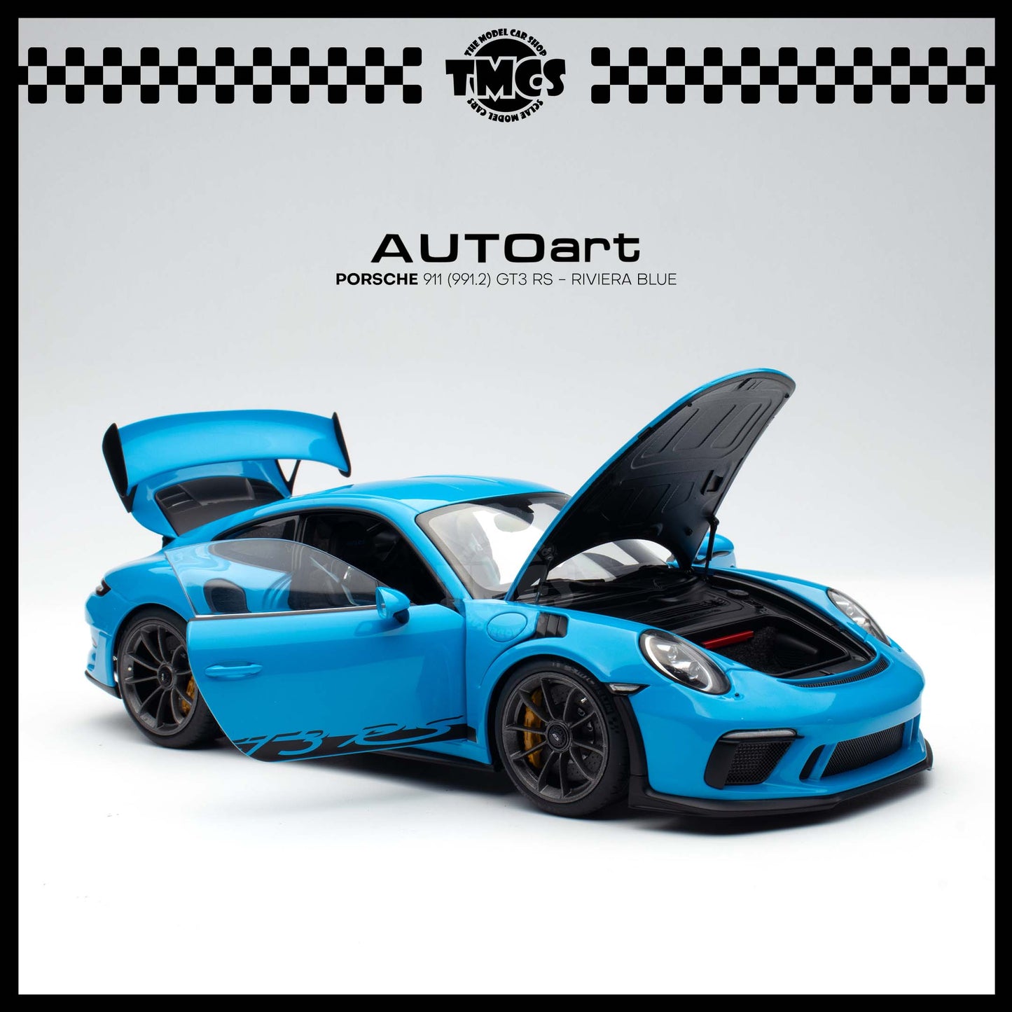 [Auto Art] 1:18 Porsche 911 (991.2) GT3 RS  - Riviera Blue