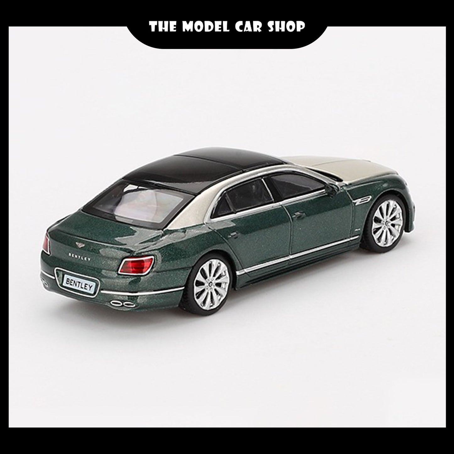 [MINI GT] Bentley Flying Spur - White Sand Verdant