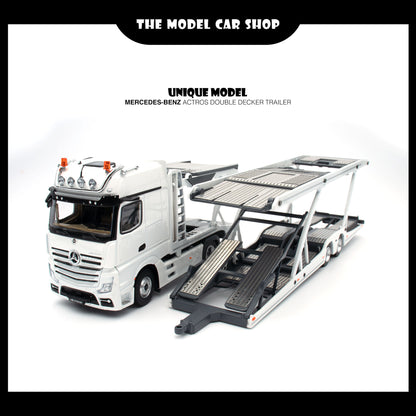 [Unique Model] Mercedes-Benz Actros Double Decker Trailer - White