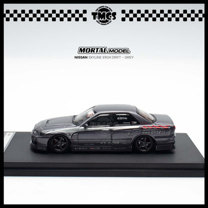 [Mortal] 1:64 Nissan Skyline ER34 Drift - Grey