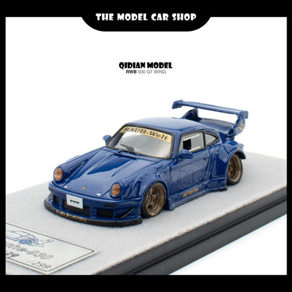 [Qi Dian] Resin RWB 930 GT Wing - Blue