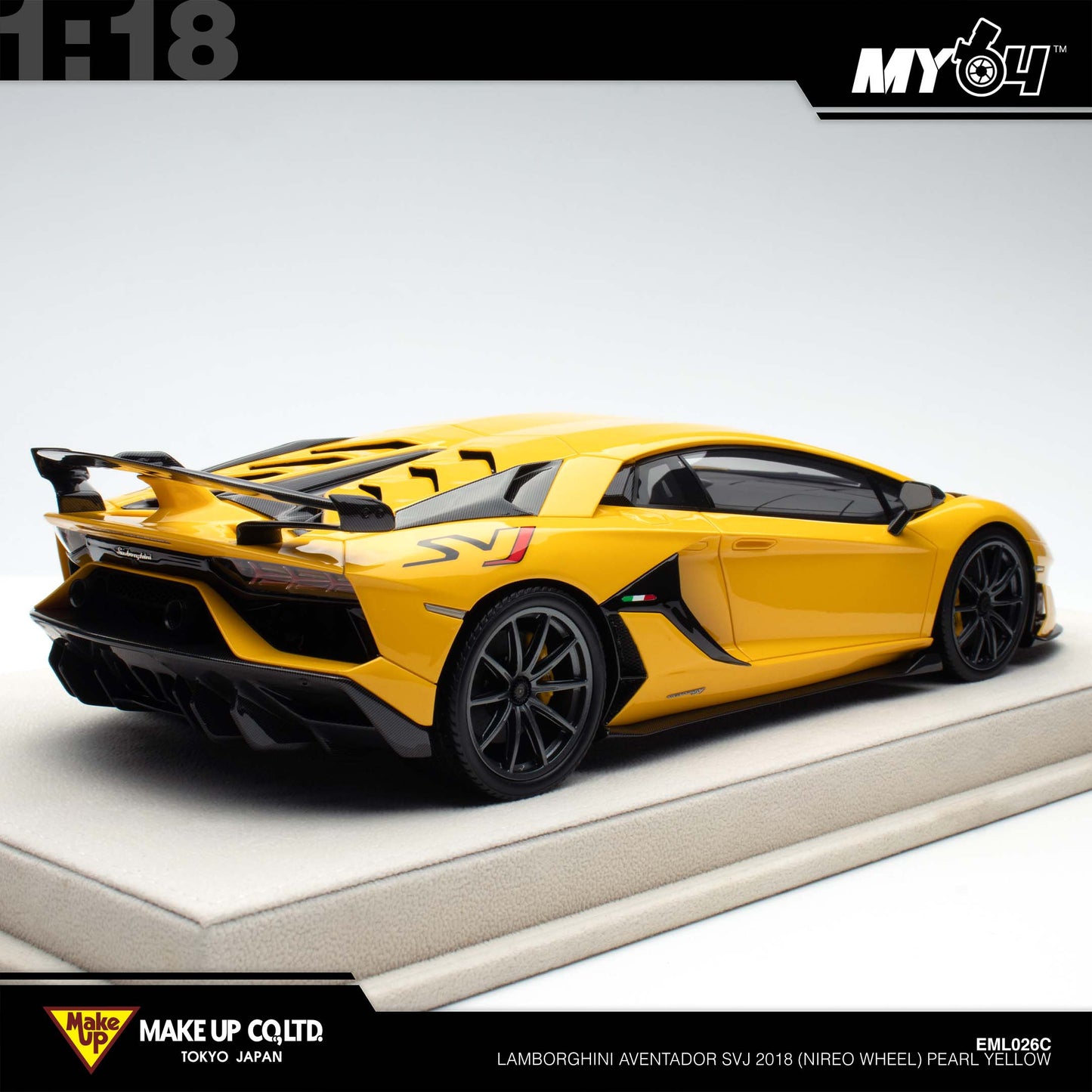 [Make Up] Lamborghini Aventador SVJ 2018 (Nireo wheel) - Pearl Yellow