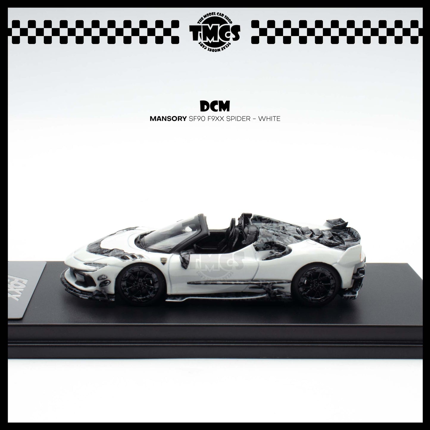 [DCM] 1:64 TPC x DCM Mansory SF90 F9XX Spider - White