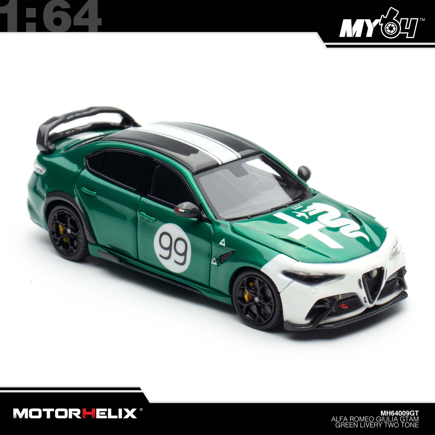 [Motorhelix] Alfa Romeo Giulia GTAm - Green Livery Two-Tone